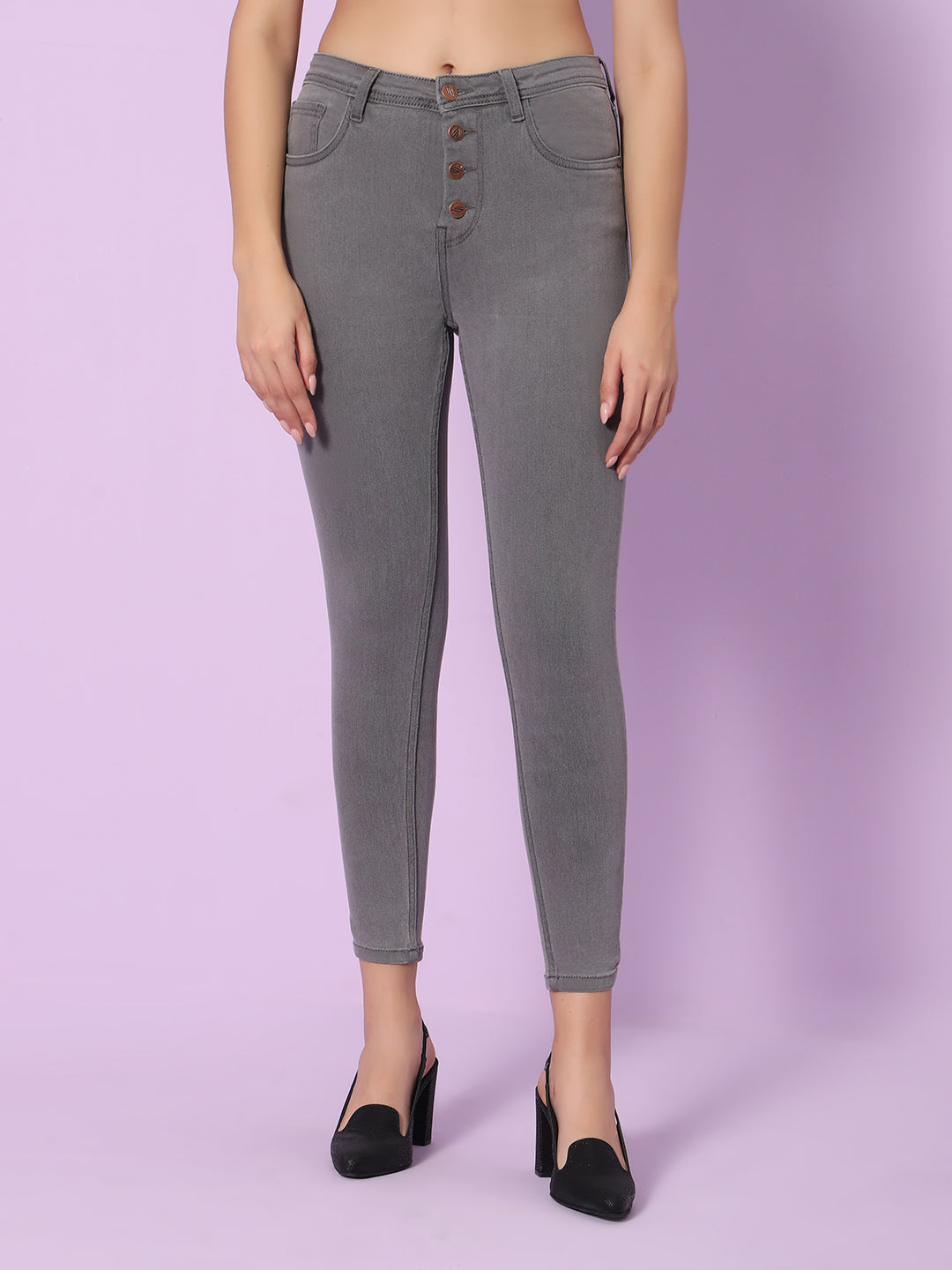 Women Slim Fit High-Rise Light Fade Stretchable Jeans