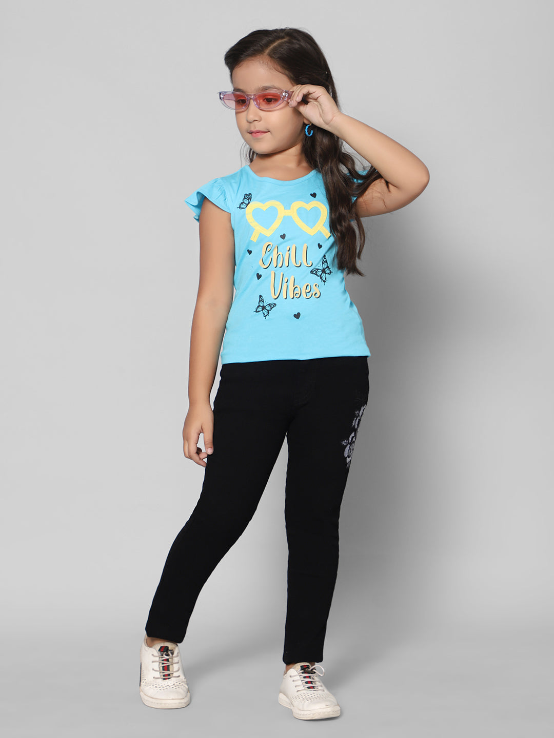 Rea-Lize Girls Boot Cut Mid-Rise Denim Jeans