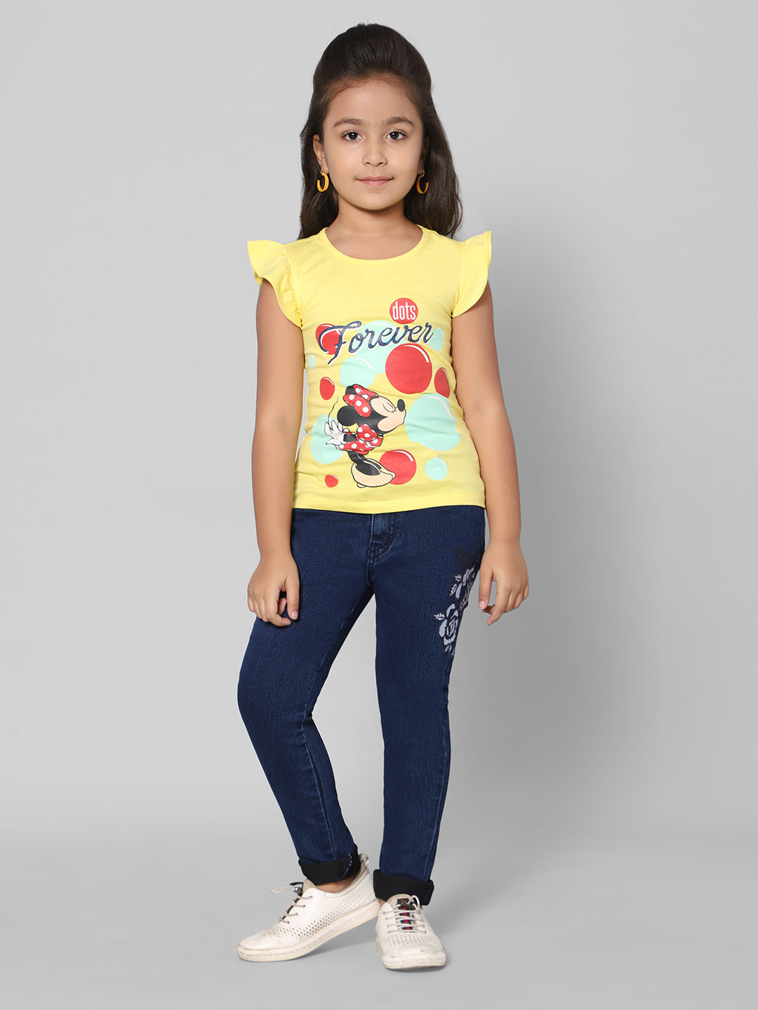 Rea-Lize Girls Regular Fit Mid-Rise Denim Jeans