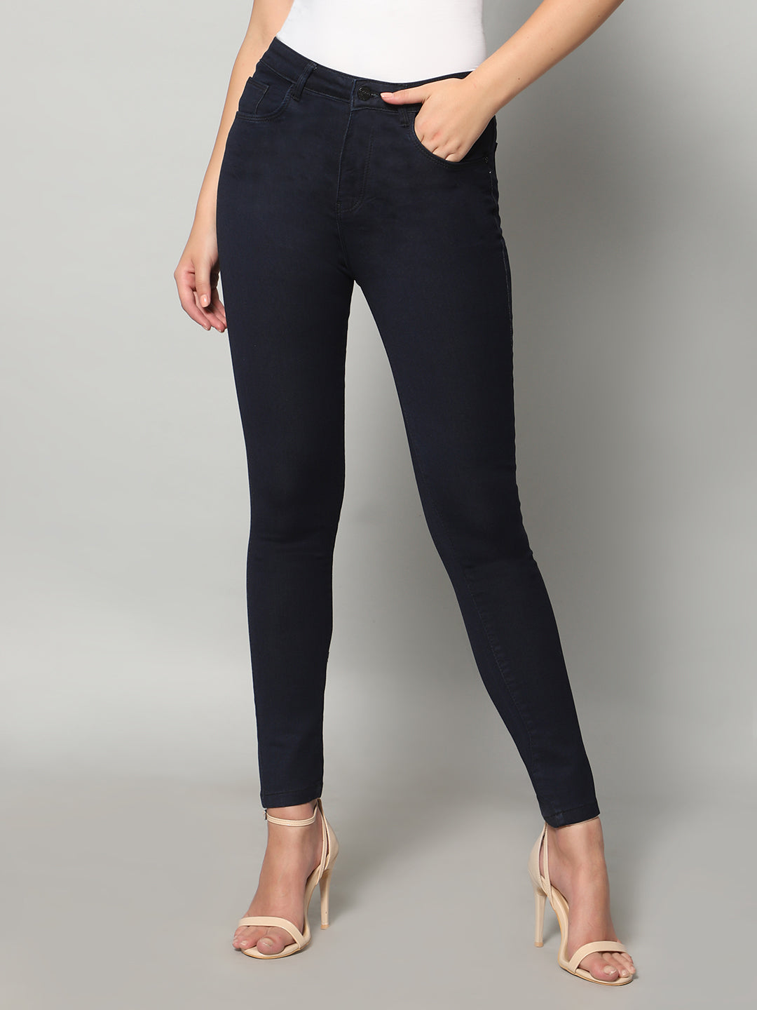 REA-LIZE Blue Skinny Fit High Rise Denim Jeans