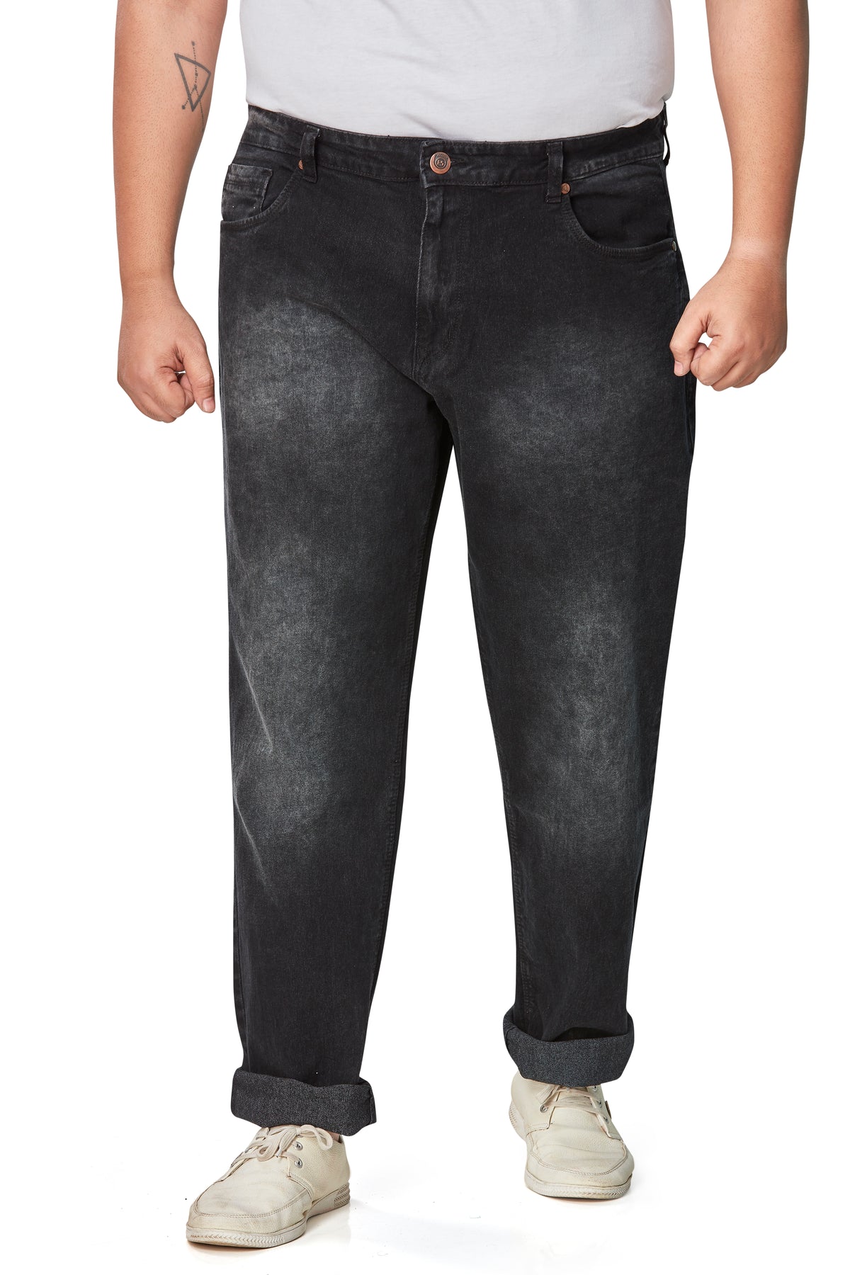 Men's Plus Size Regular Fit Denim Jeans