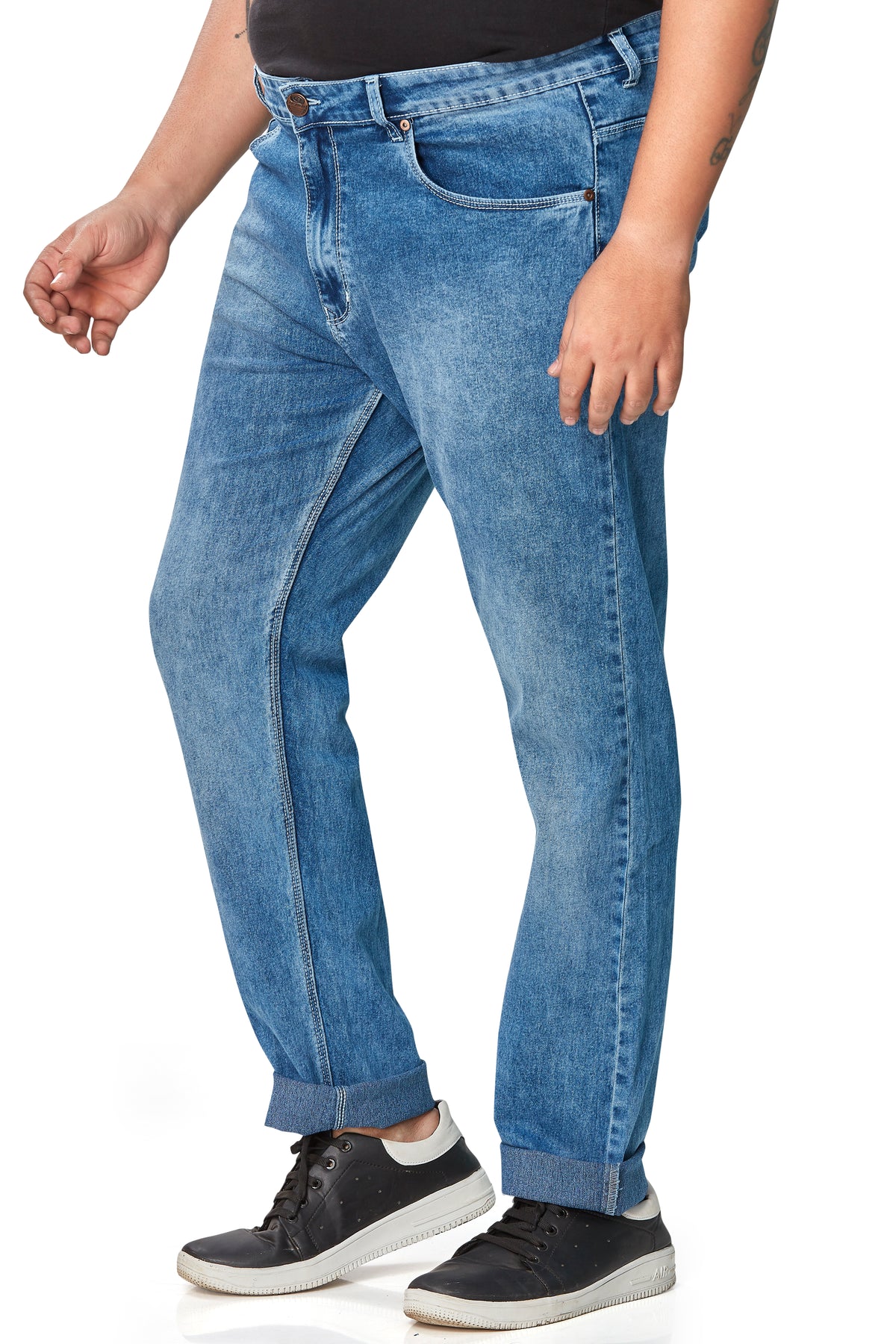 Mens Plus Size Regular Fit Denim Jeans