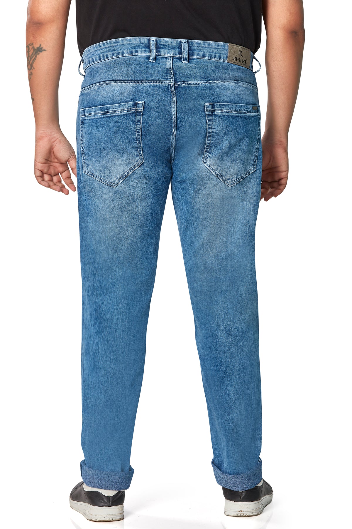 Mens Plus Size Regular Fit Denim Jeans