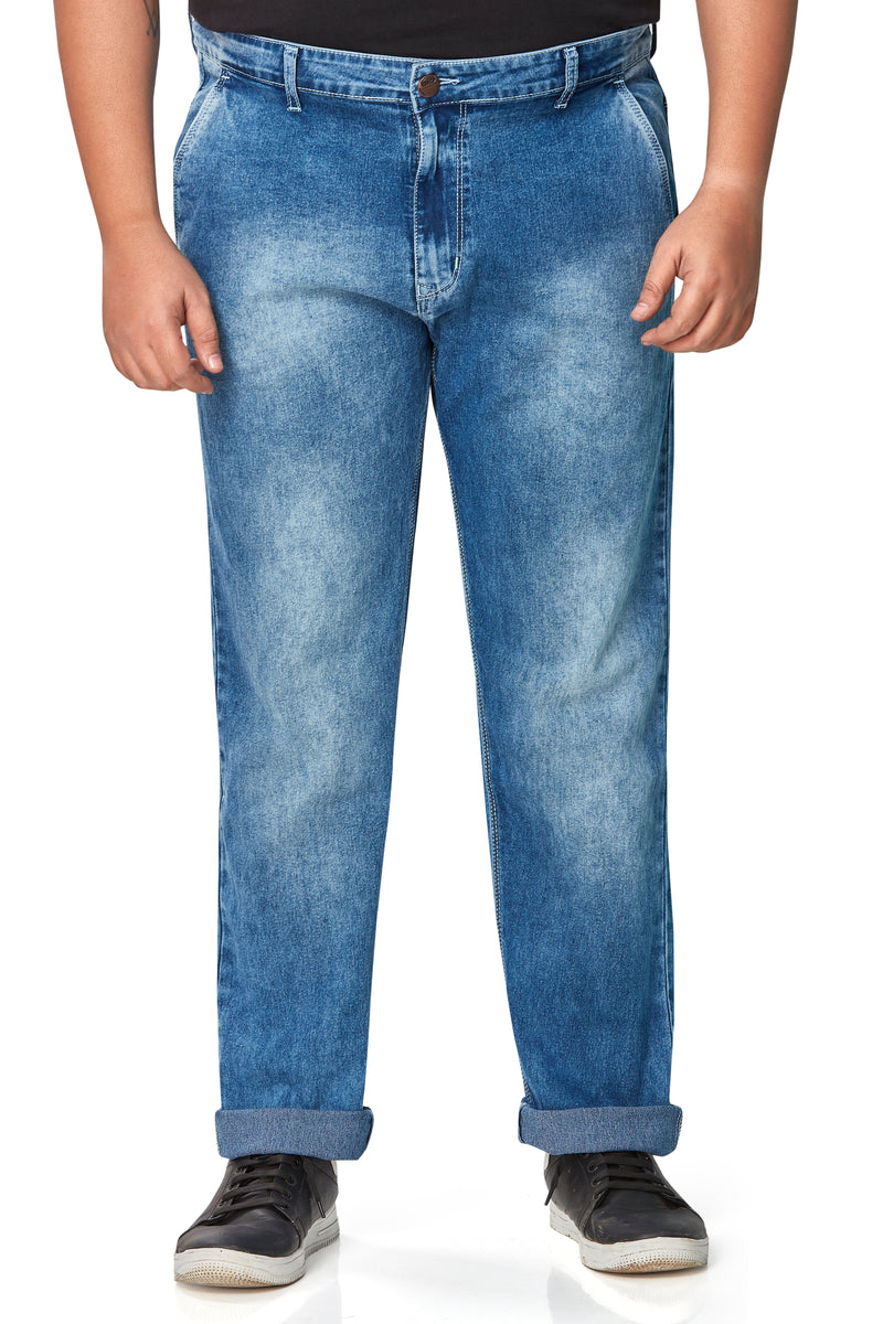 Men's Plus Size Regular Fit Denim Jeans