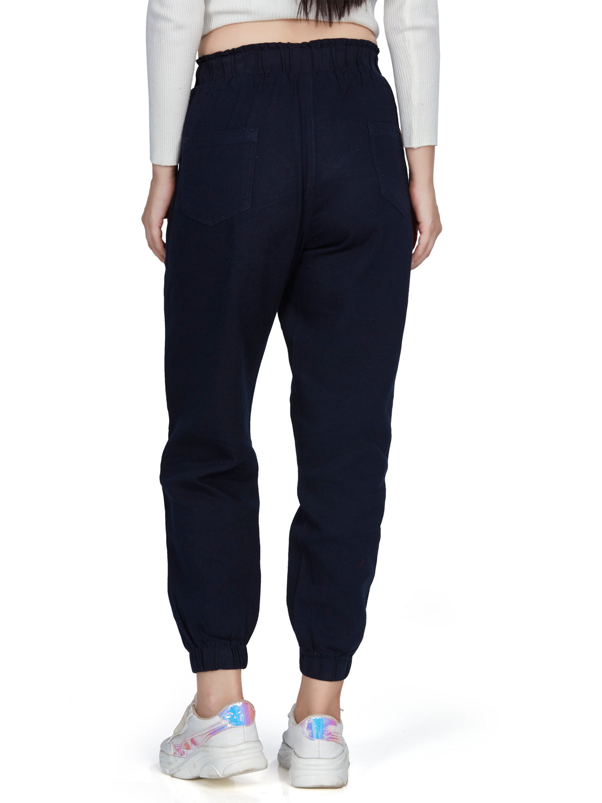 Dark Nevy Blue high rise cotton non-lycra-Goggers