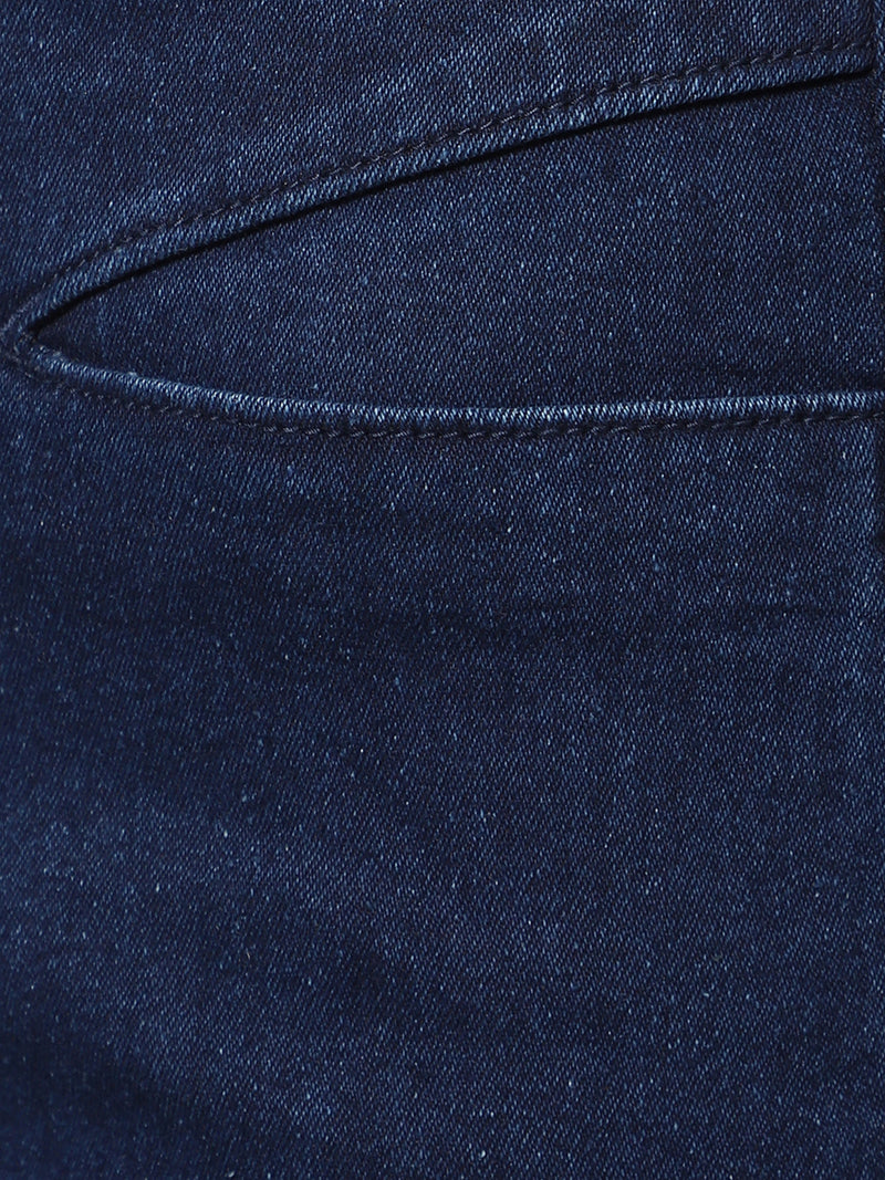 Blue High-Rise Wide Leg Jeans