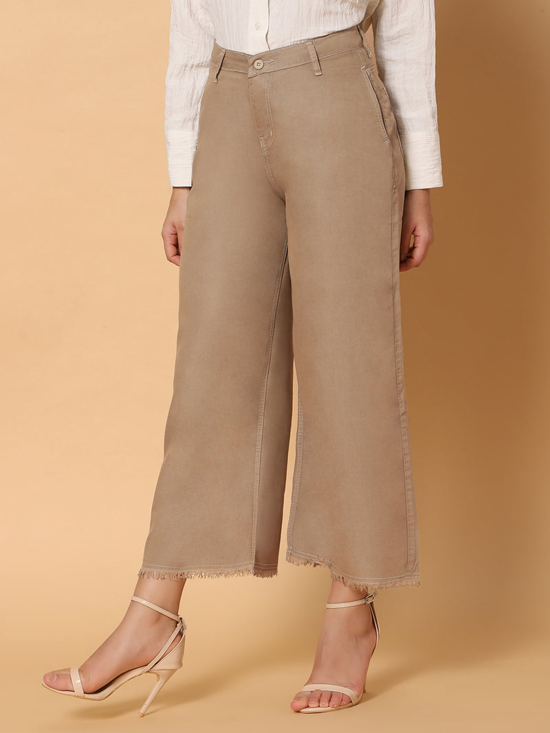 Women High Rise Wide Leg Jeans