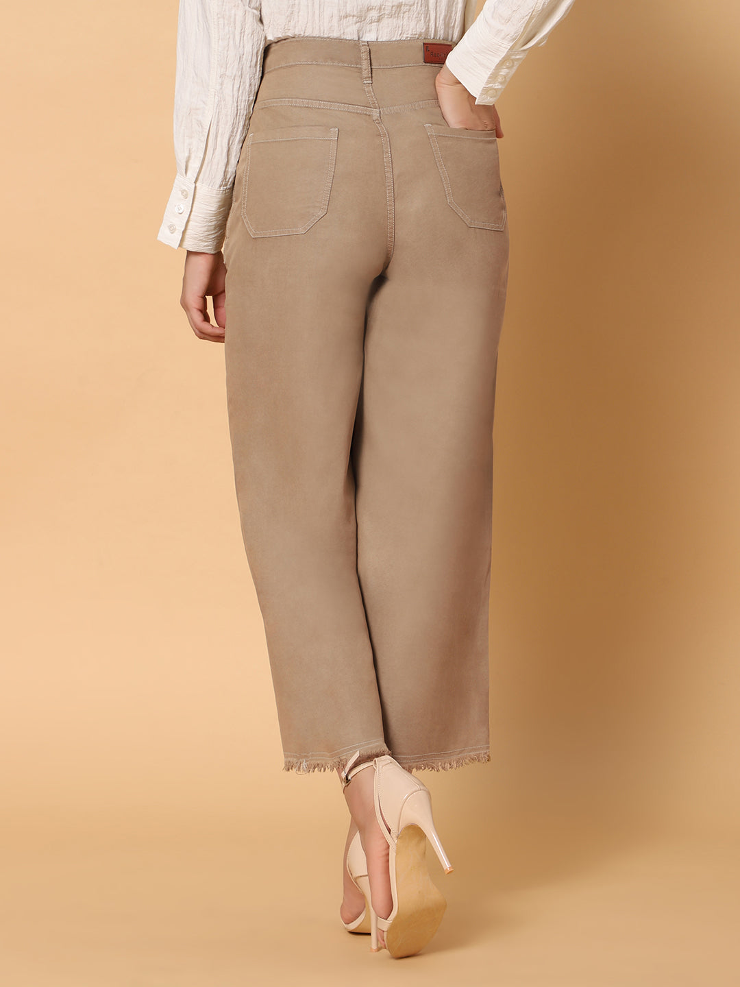 Women High Rise Wide Leg Jeans