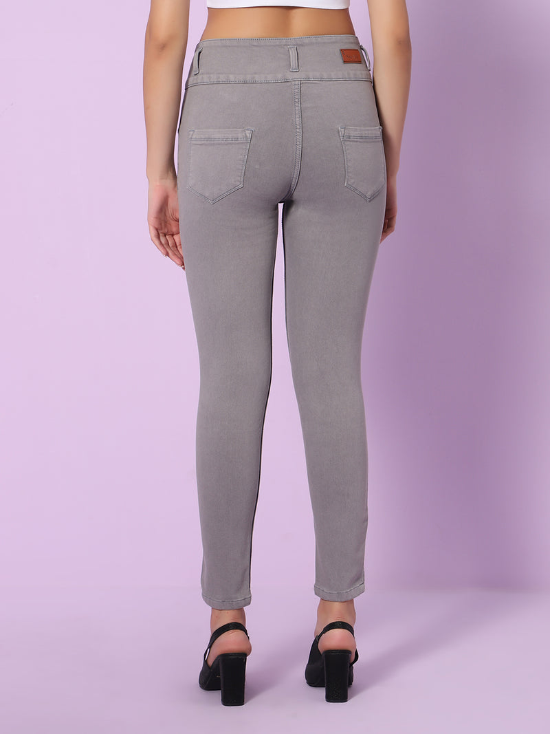 Women Slim Fit High-Rise Light Fade Stretchable Jeans