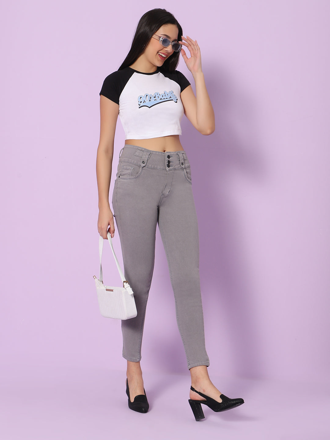 Women Slim Fit High-Rise Light Fade Stretchable Jeans