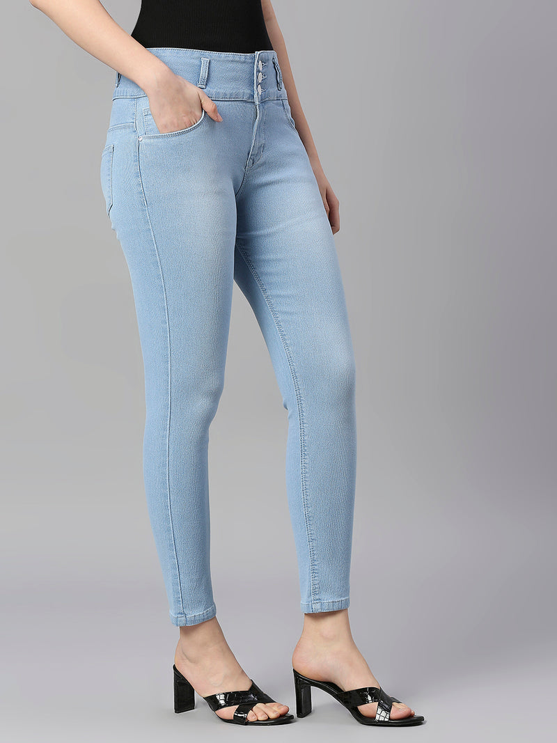 Blue Skinny Fit Jeans with Insert Pockets