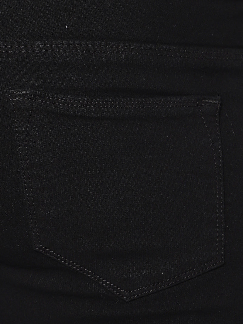 Black Skinny Fit Jeans with Insert Pockets