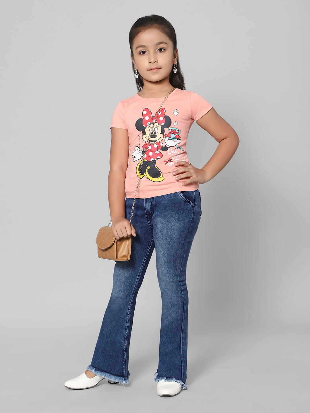 Rea-Lize Girls Boot Cut Mid-Rise Denim Jeans