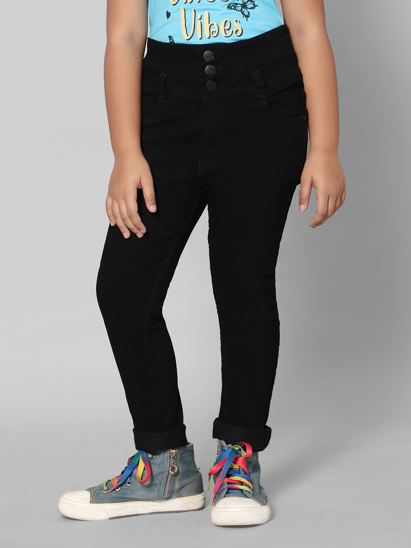Rea-Lize Girls Regular Fit Mid-Rise Denim Jeans