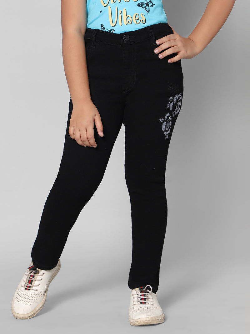 Rea-Lize Girls Boot Cut Mid-Rise Denim Jeans