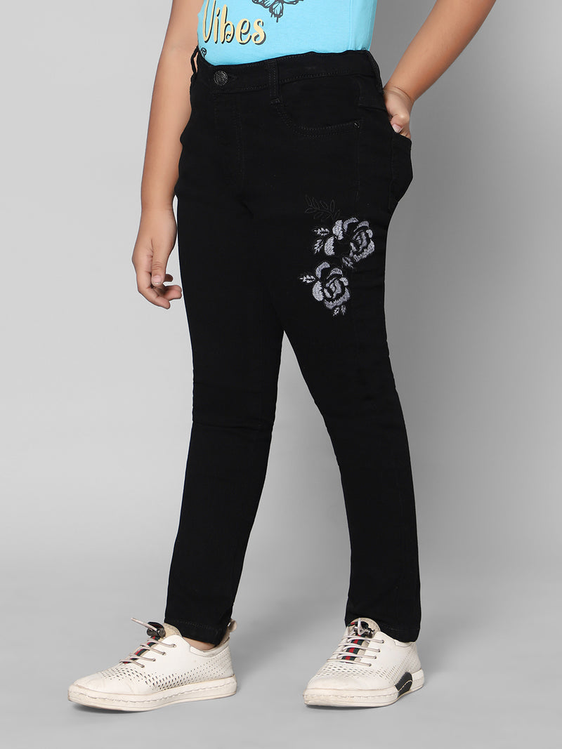 Rea-Lize Girls Boot Cut Mid-Rise Denim Jeans