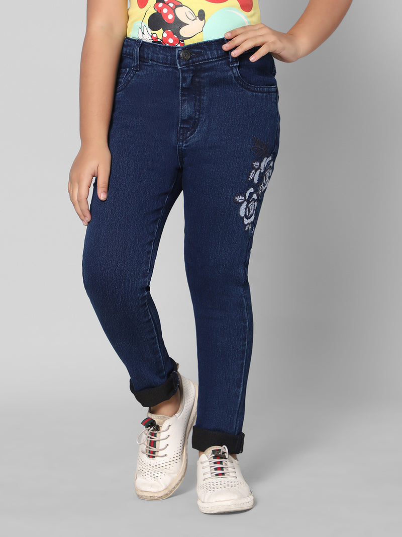 Rea-Lize Girls Regular Fit Mid-Rise Denim Jeans