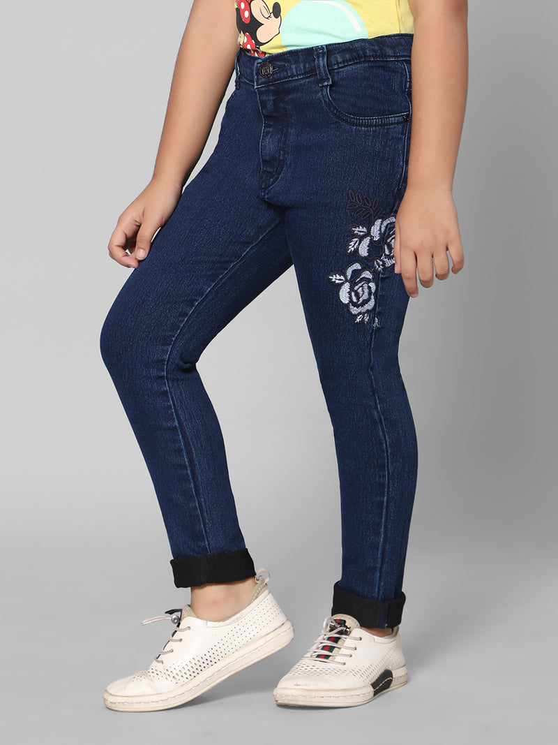 Rea-Lize Girls Regular Fit Mid-Rise Denim Jeans