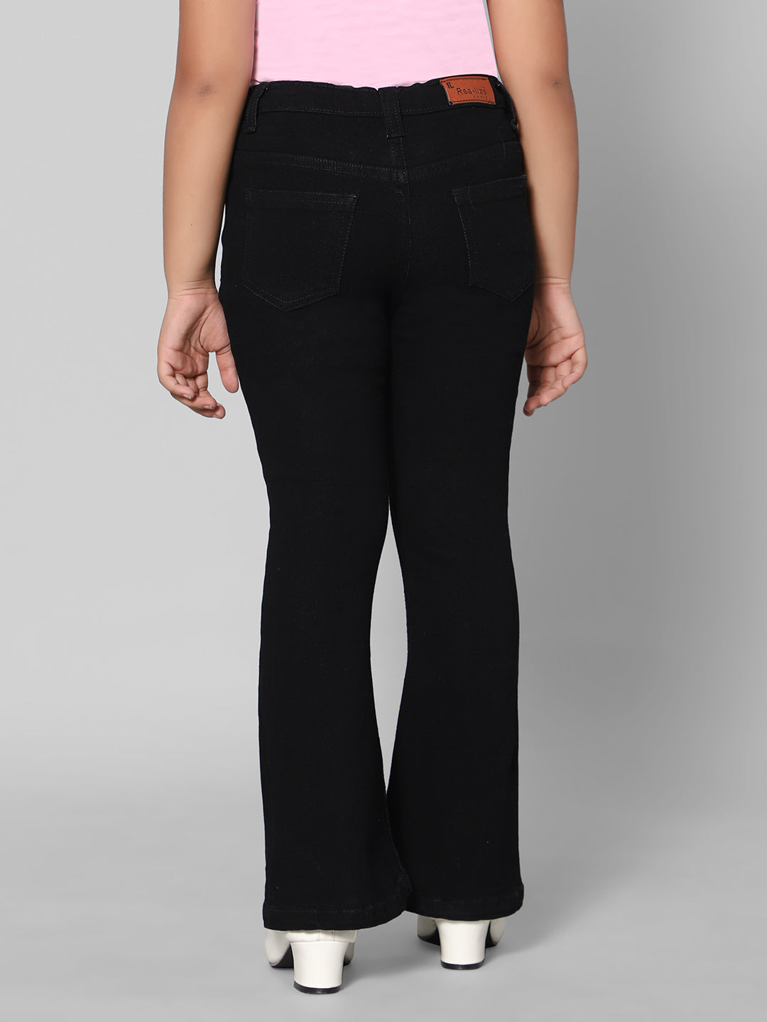 Rea-Lize Girls Regular Fit Mid-Rise Denim Jeans
