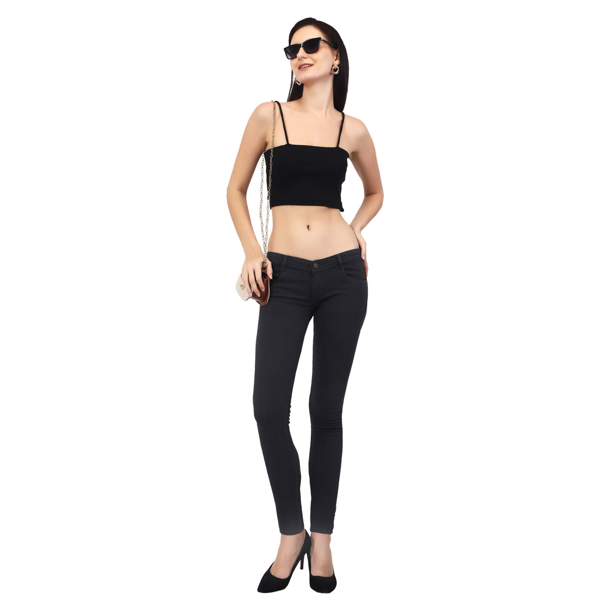 GREAY Skinny Fit LOW WAIST Jeans with Insert Pockets