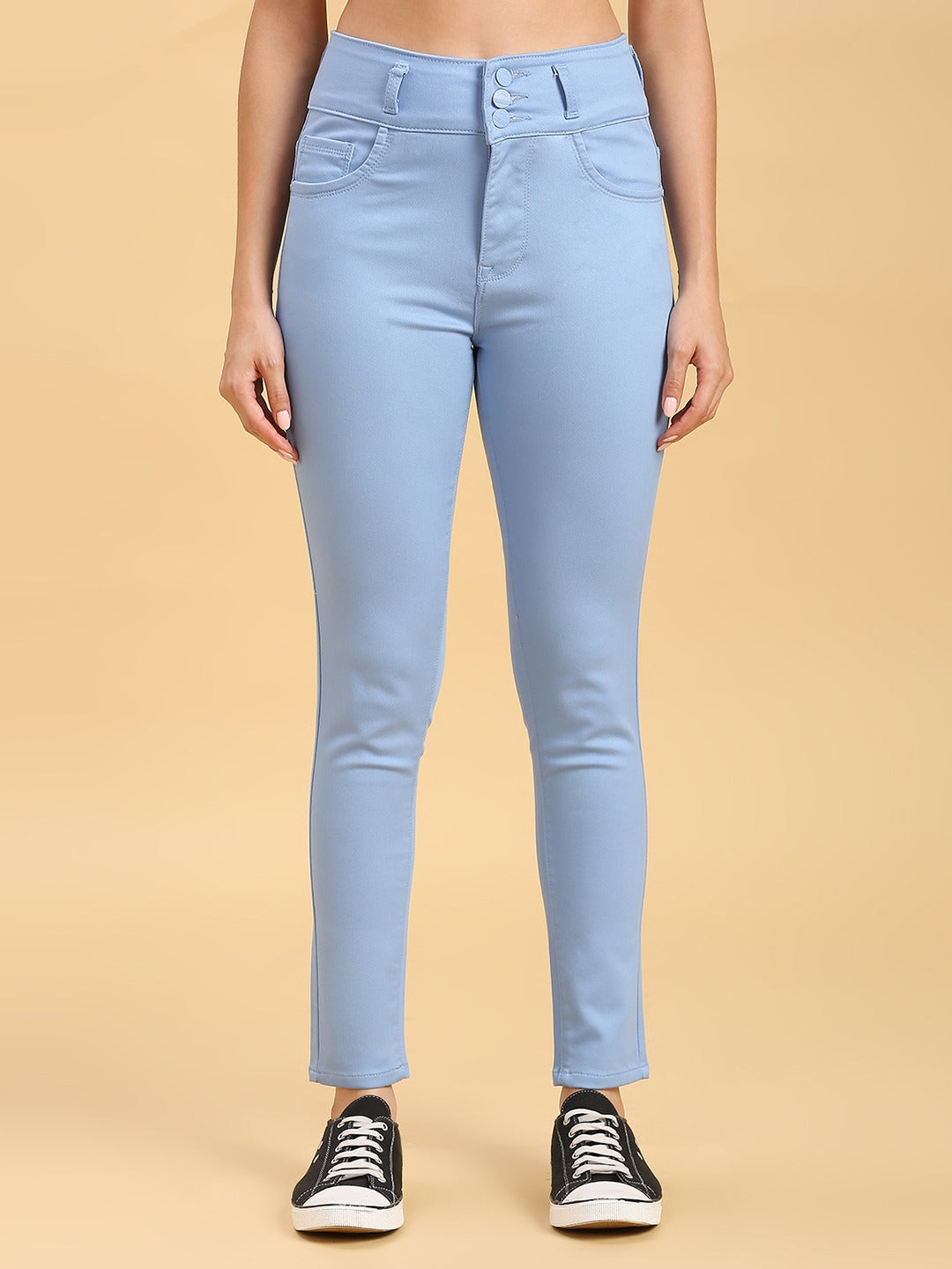 Blue Skinny Fit Jeans With Insert Pockets
