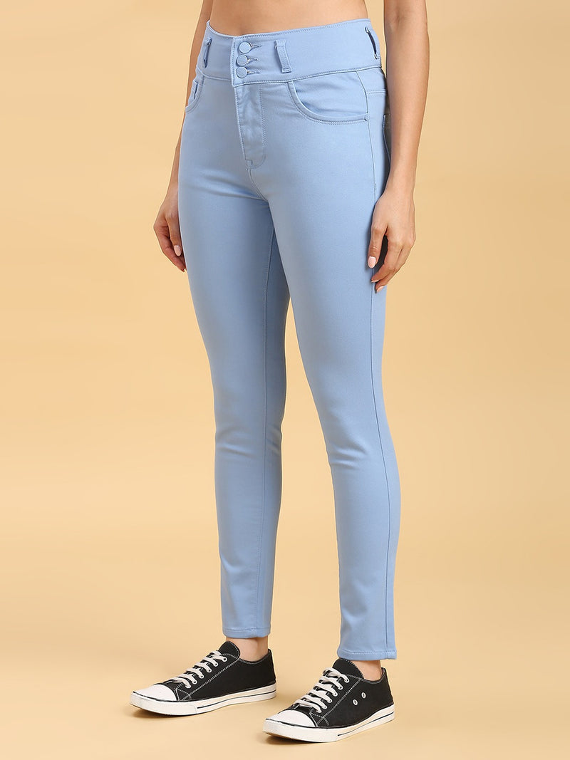 Blue Skinny Fit Jeans With Insert Pockets