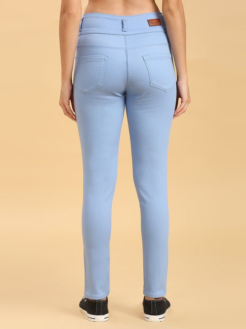 Blue Skinny Fit Jeans With Insert Pockets
