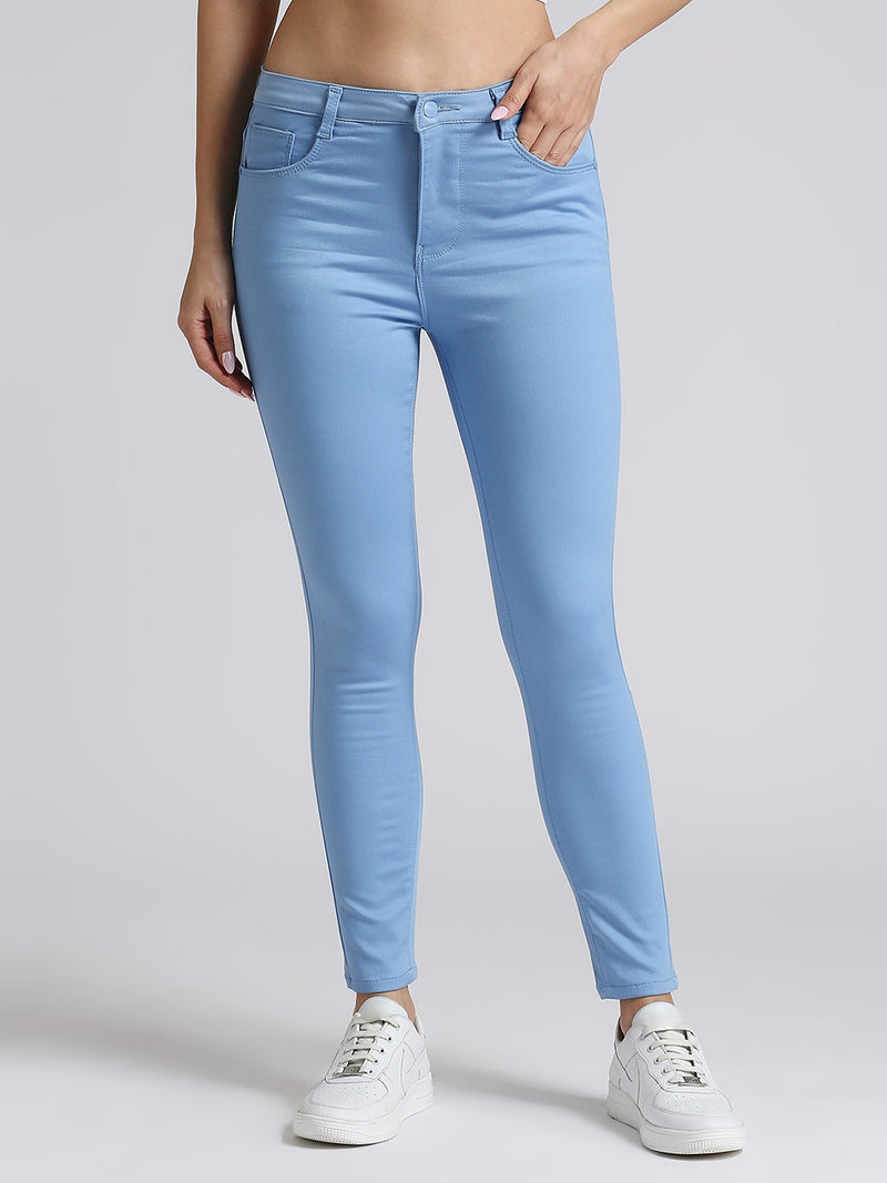 Blue Skinny Fit Jeans With Insert Pockets
