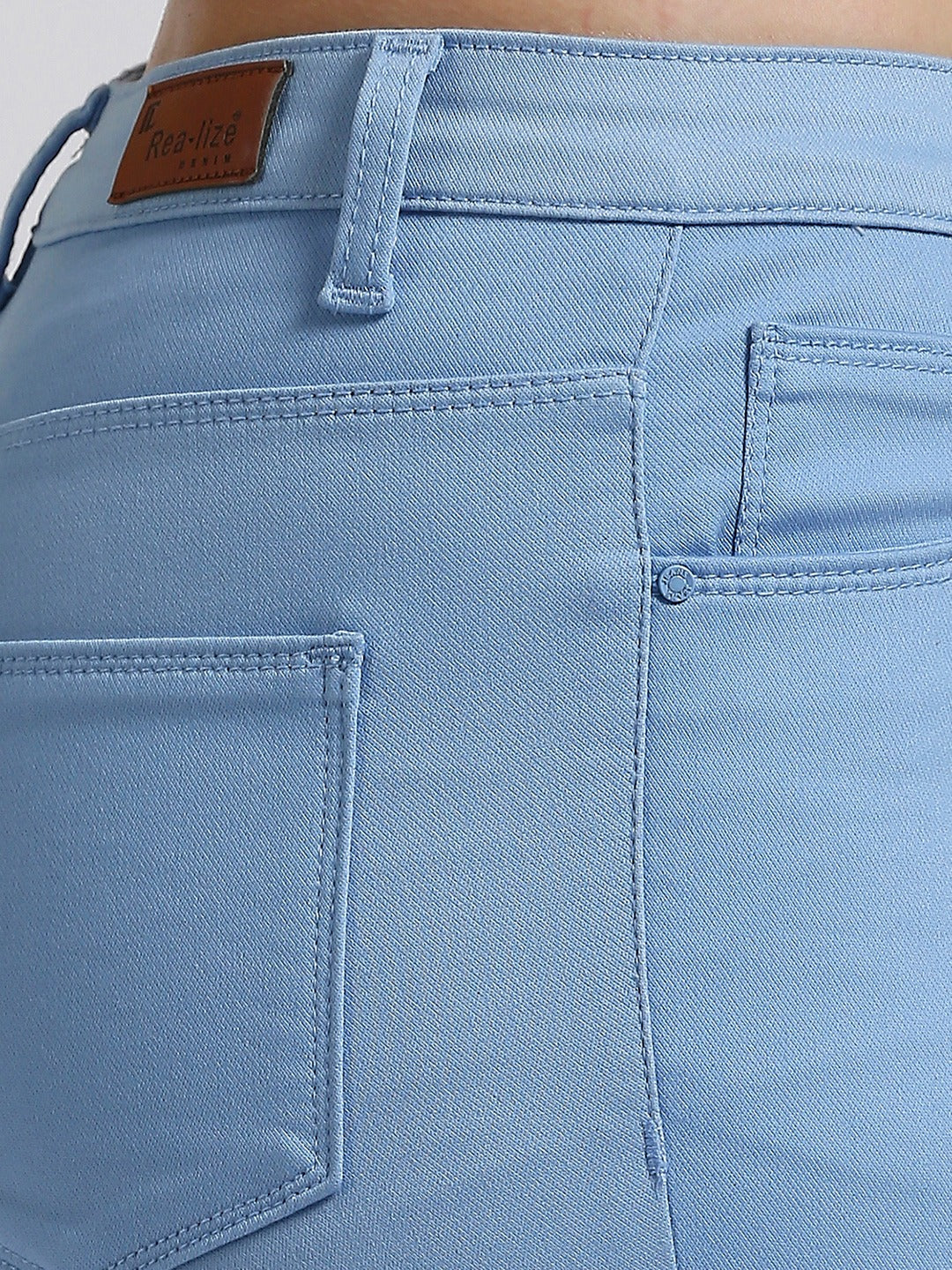 Blue Skinny Fit Jeans With Insert Pockets
