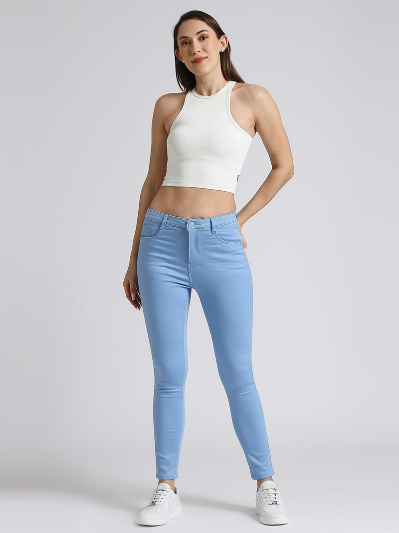 Blue Skinny Fit Jeans With Insert Pockets