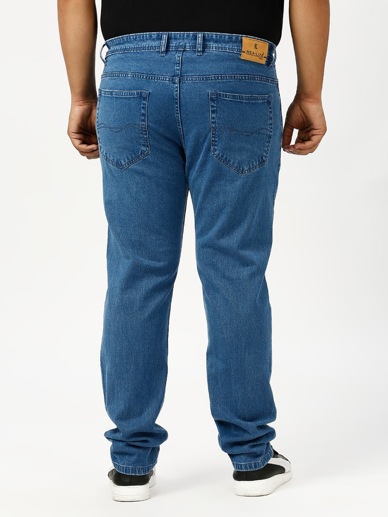 Men's Light Blue Regular Fit Denim Jeans