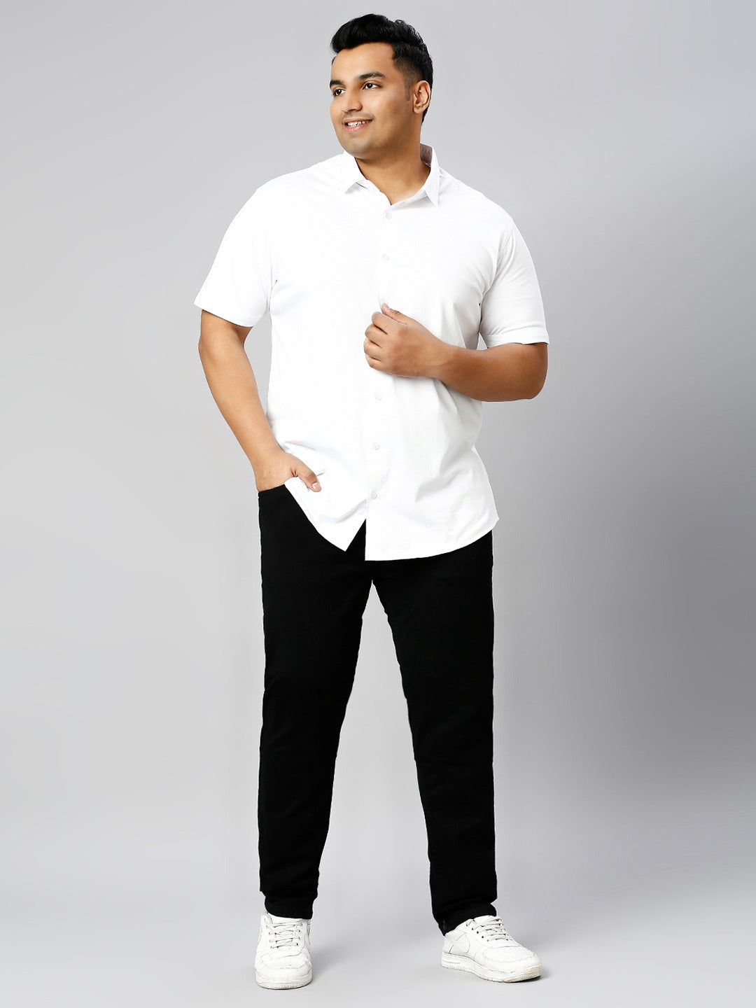 Men's Dark Black Regular Fit Denim Jeans