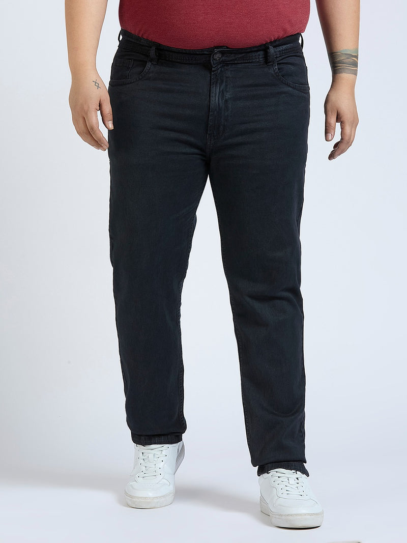 Men's Dark Grey Regular Fit Denim Jeans
