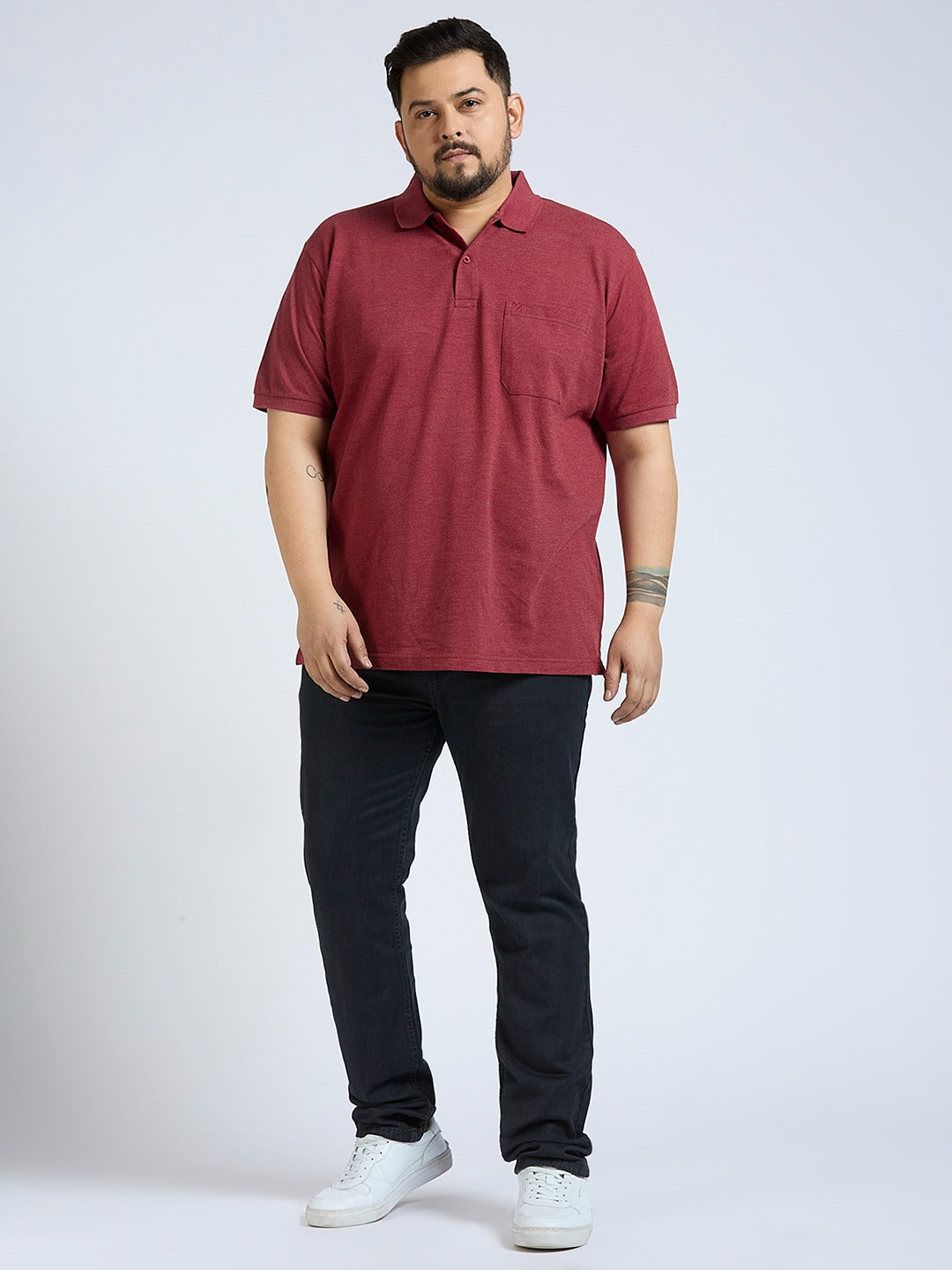 Men's Dark Grey Regular Fit Denim Jeans
