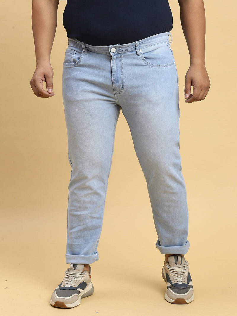 Mens Plus Size Regular Fit Denim Jeans