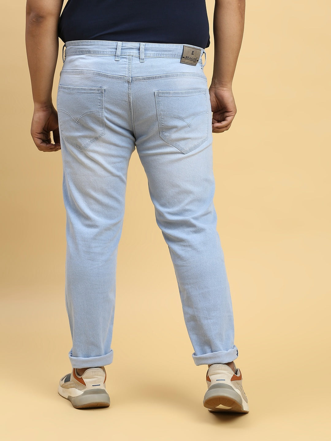 Mens Plus Size Regular Fit Denim Jeans