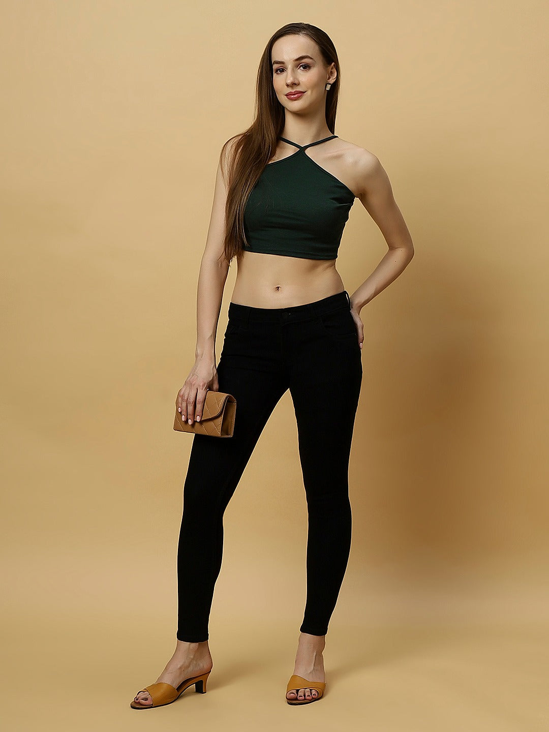 REA-LIZE Black Dark Shade Skinny Women Jeans