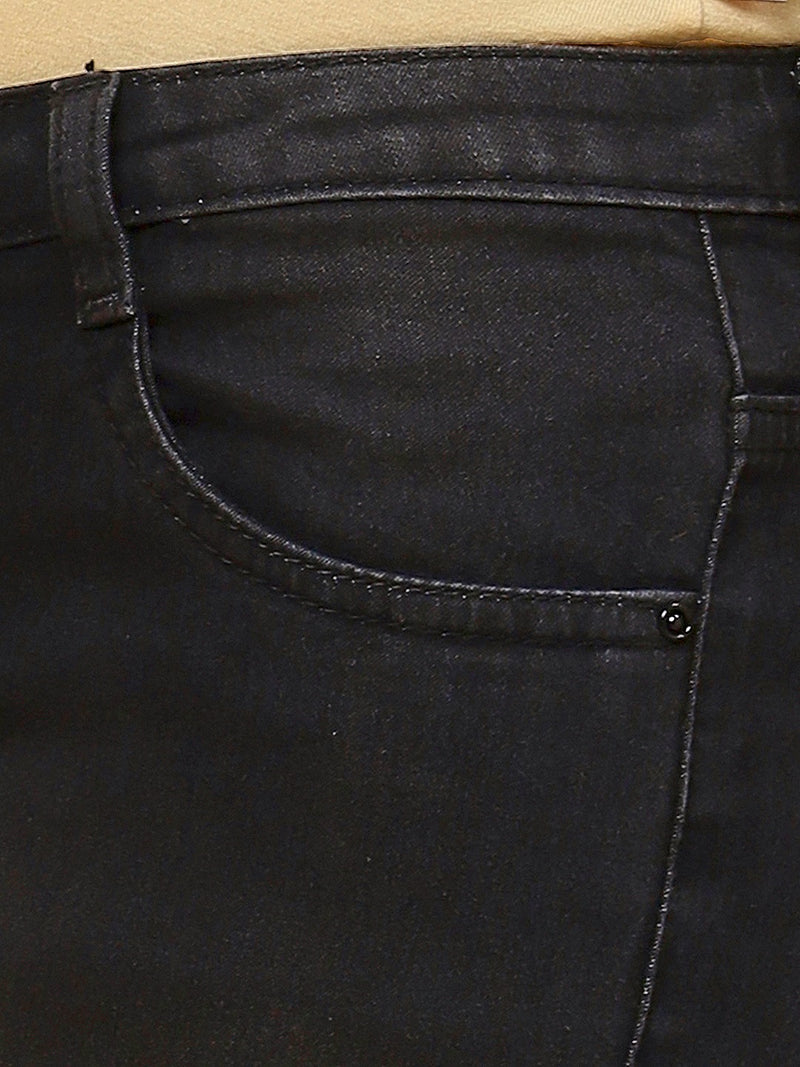 REA-LIZE Grey Dark Shade Skinny Women Jeans