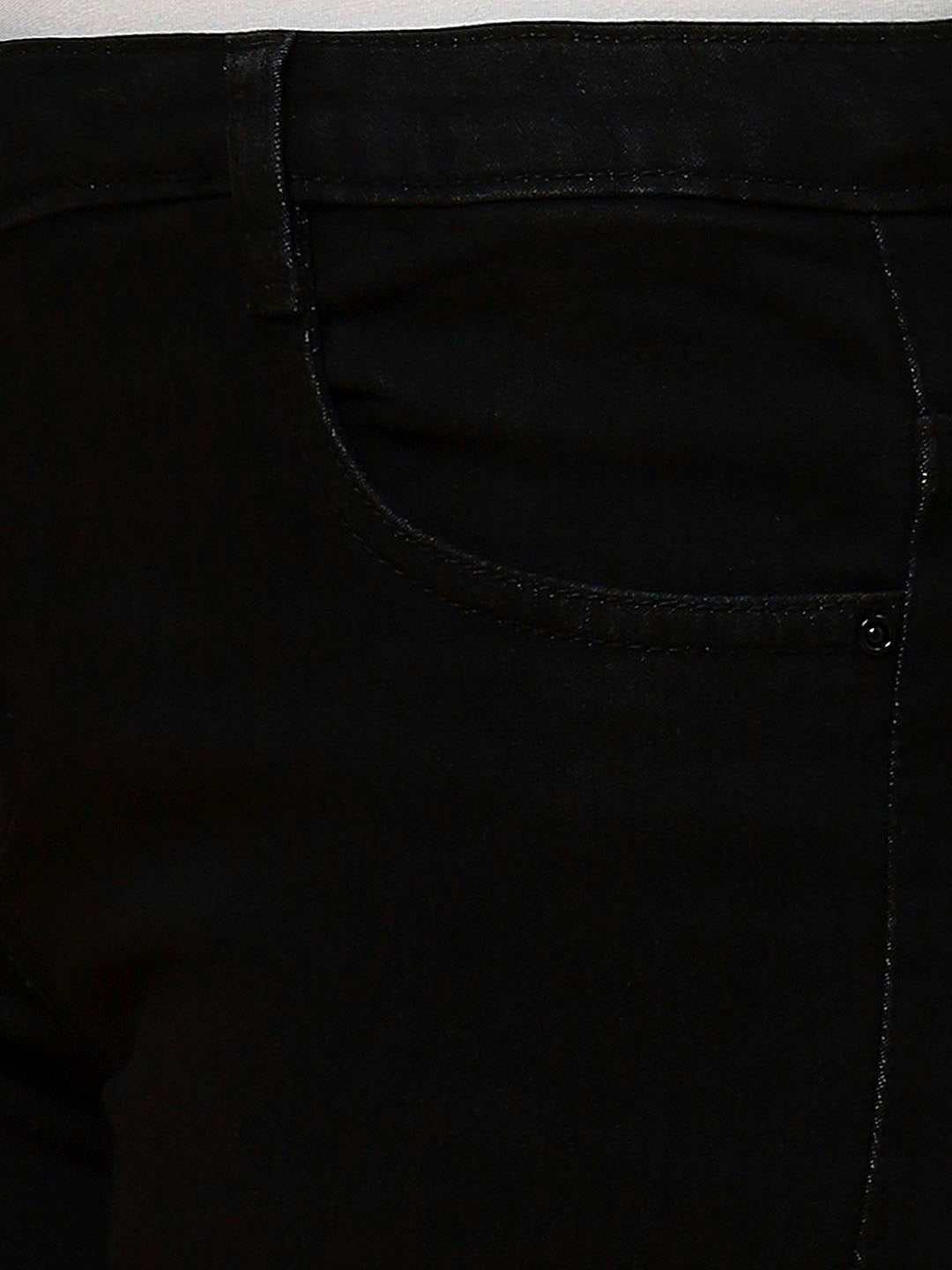 REA-LIZE Black Dark Shade Skinny Women Jeans