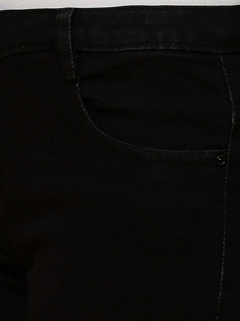 REA-LIZE Black Dark Shade Skinny Women Jeans