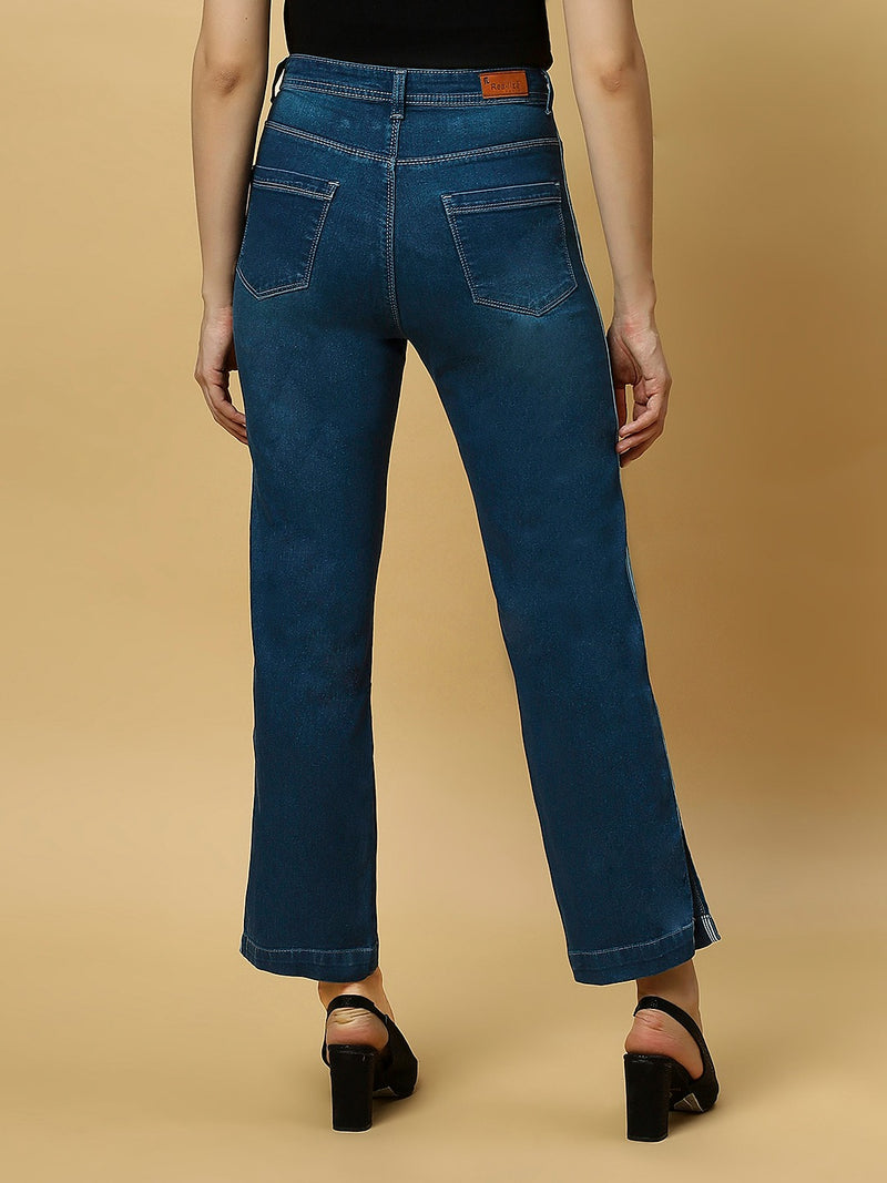 REA-LIZE Blue Dark Shade Skinny Women Jeans