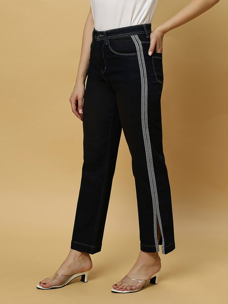 REA-LIZE Blue Dark Shade Skinny Women Jeans