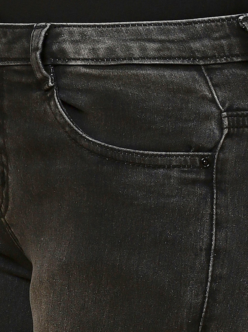 REA-LIZE Grey Dark Shade Skinny Women Jeans