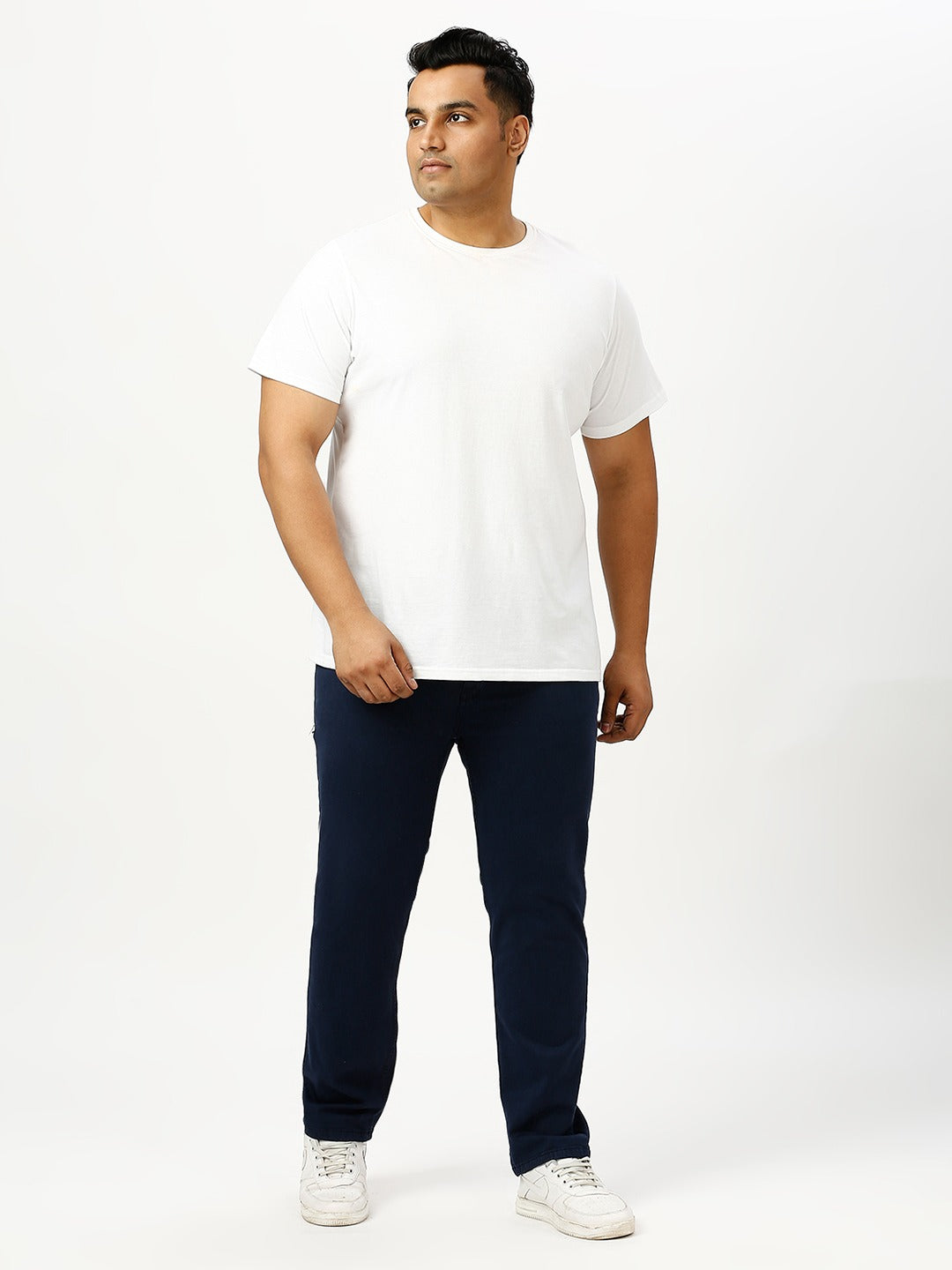 Men's Dark Blue Regular Fit Denim Jeans
